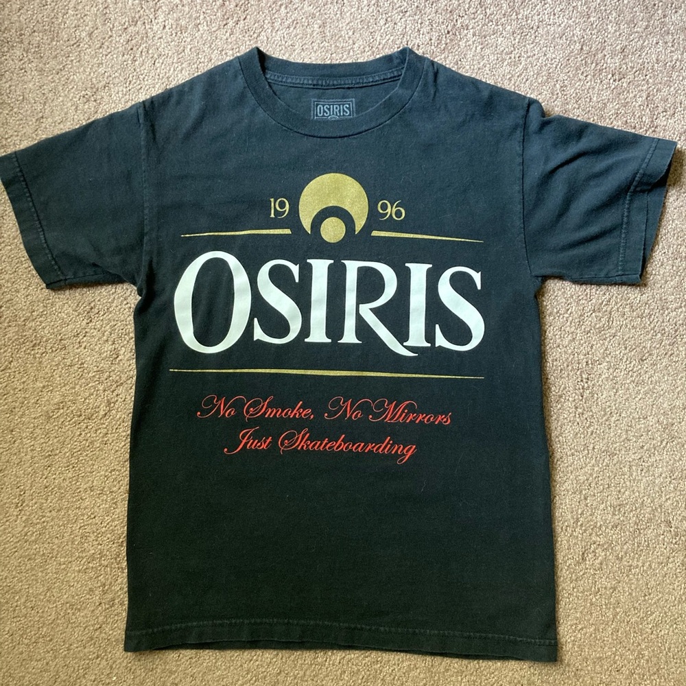 Osiris Black and Red Short Sleeve Tee